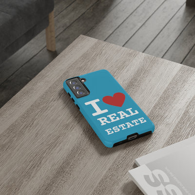 Tough Case - I Heart - Turquoise (31 Sizes)