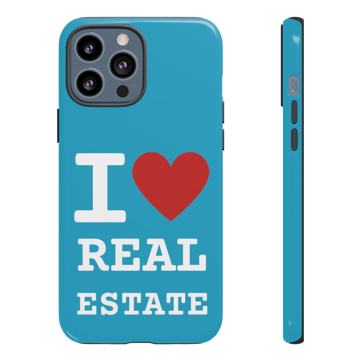 Tough Case - I Heart - Turquoise (31 Sizes)