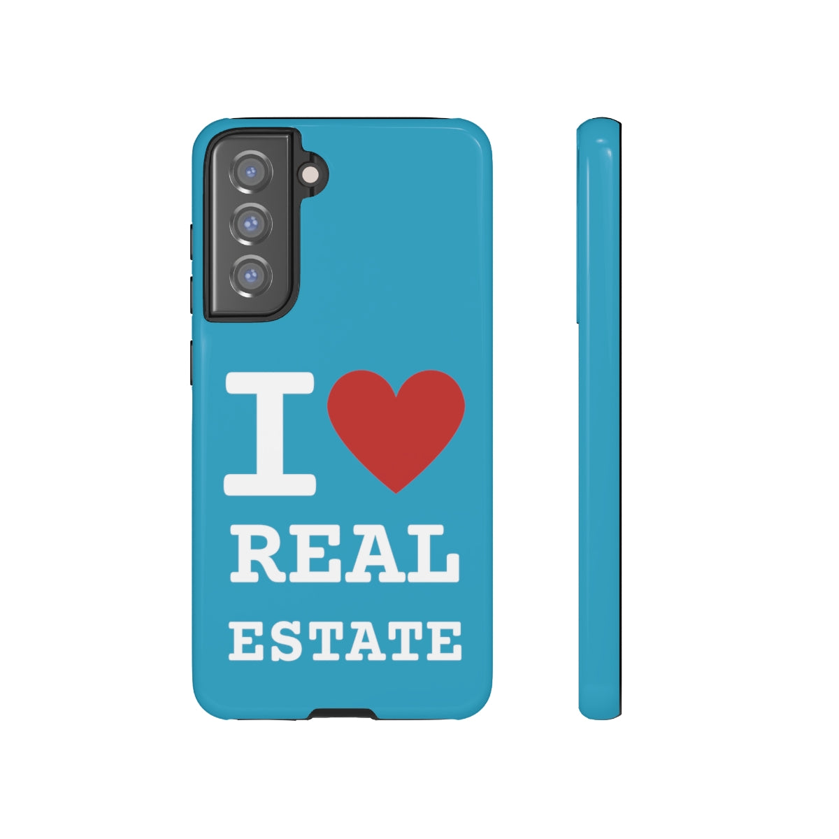 Tough Case - I Heart - Turquoise (31 Sizes)