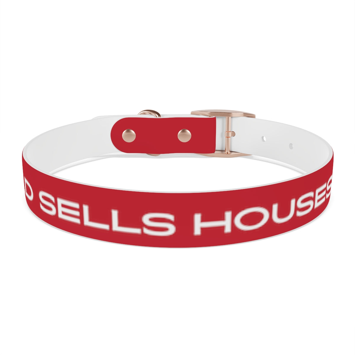 Dog Collar - My Dad Sells Houses - Red