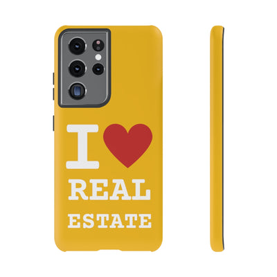 Tough Case - I Heart - Yellow (31 Sizes)