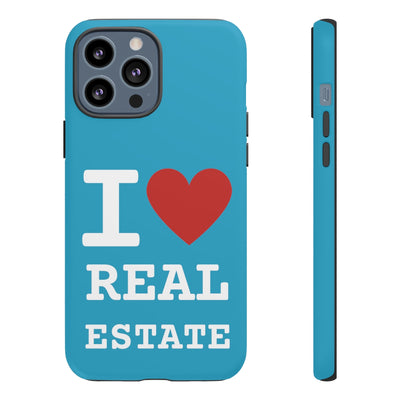 Tough Case - I Heart - Turquoise (31 Sizes)