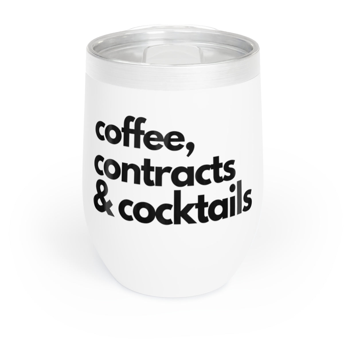 Wine Tumbler - Coffee, Contracts, Cocktails