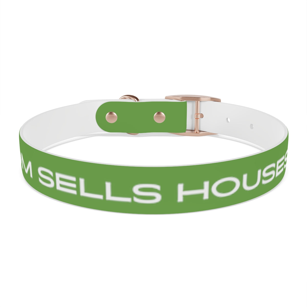 Dog Collar - My Mom Sells Houses - Green