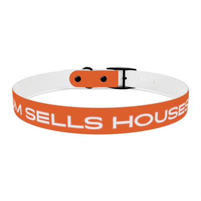 Dog Collar - My Mom Sells Houses - Orange