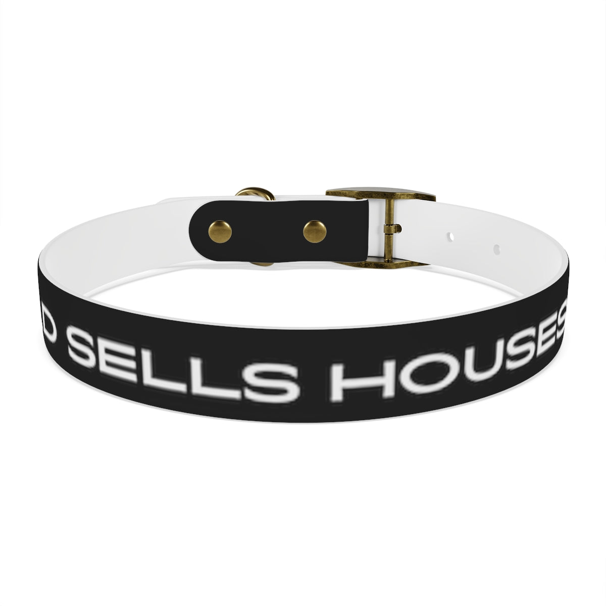 Dog Collar - My Dad Sells Houses - Black