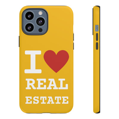 Tough Case - I Heart - Yellow (31 Sizes)