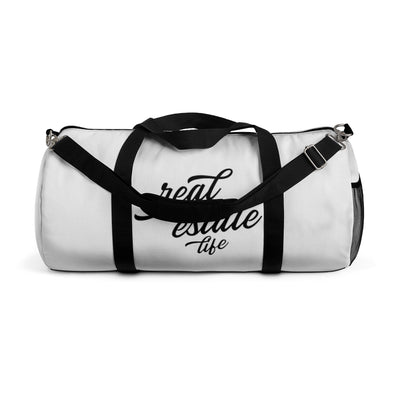 Duffel Bag - Real Estate Life - White