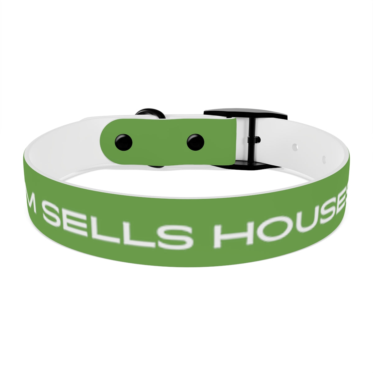 Dog Collar - My Mom Sells Houses - Green