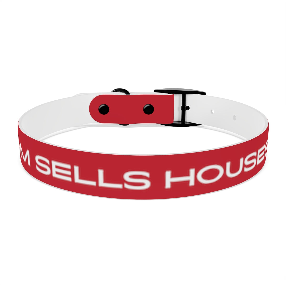 Dog Collar - My Mom Sells Houses - Red