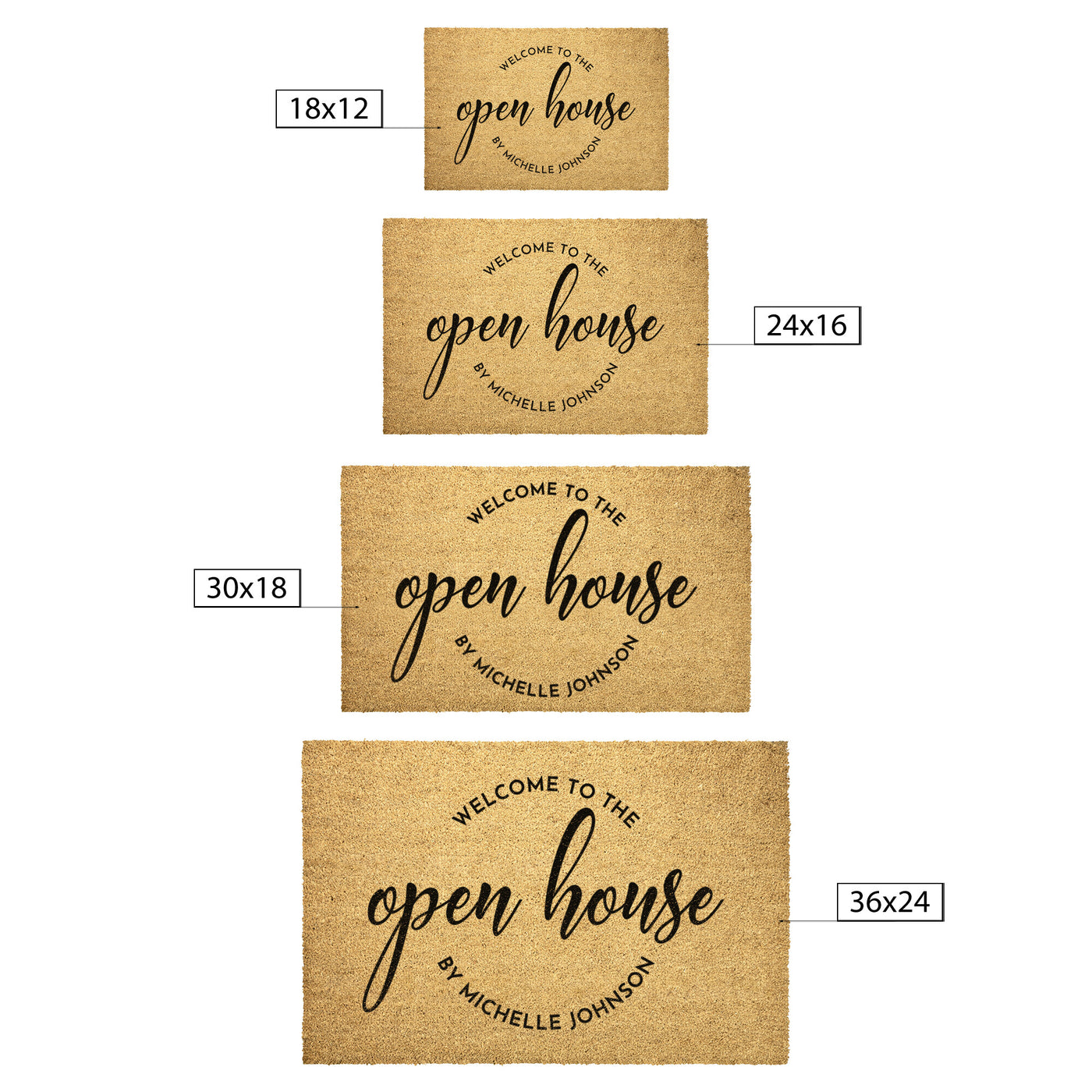 Custom Open House Mat - 02