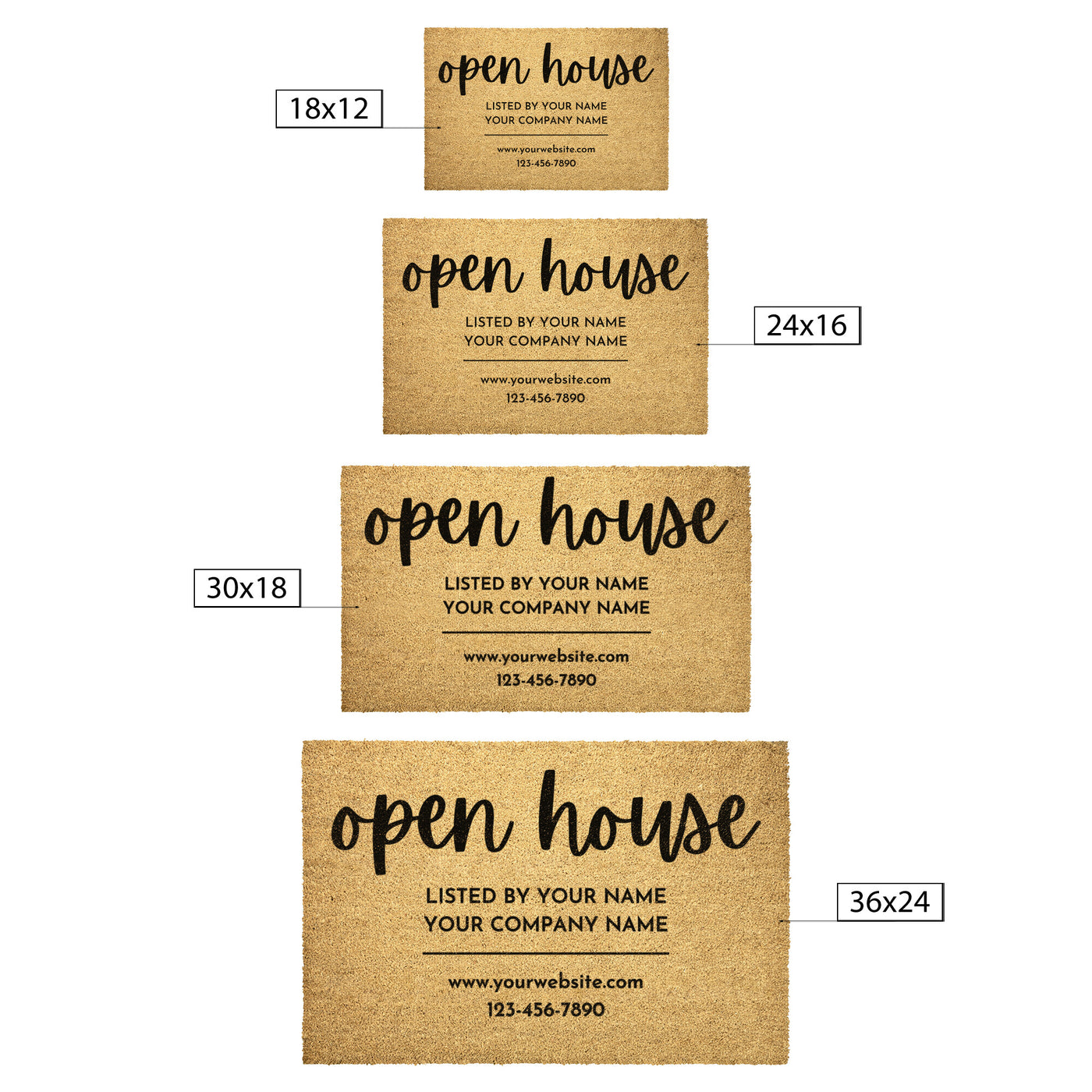 Custom Open House Mat - 04