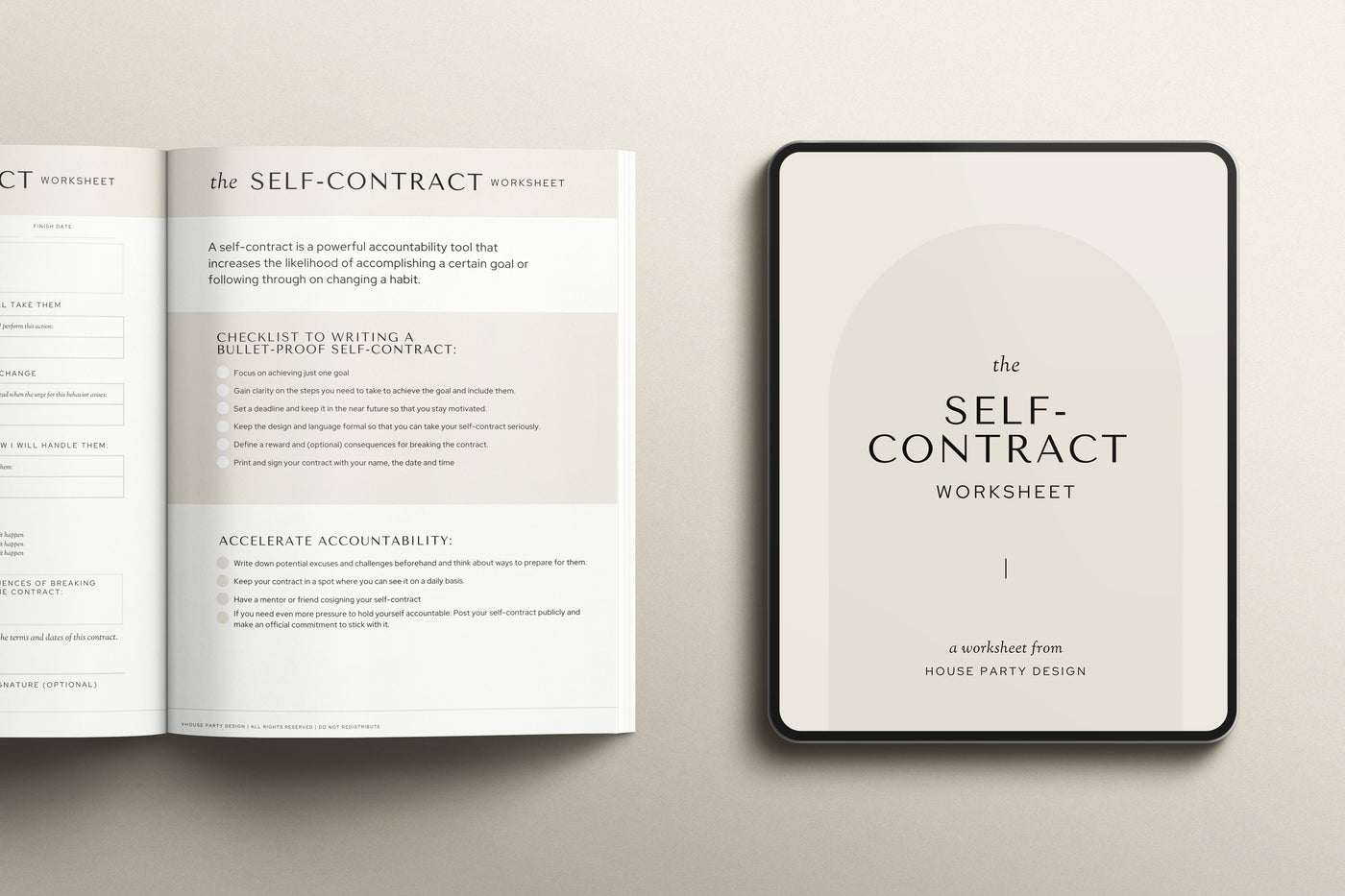 Workbook - Self Contract