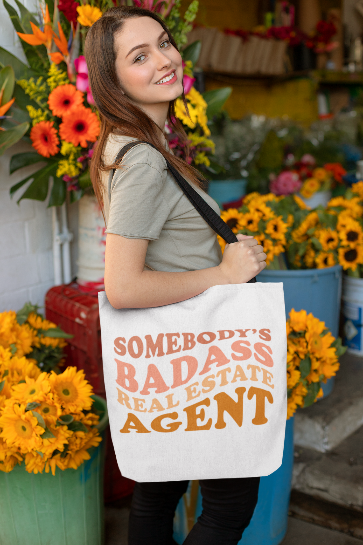 Tote Bag - Badass - White