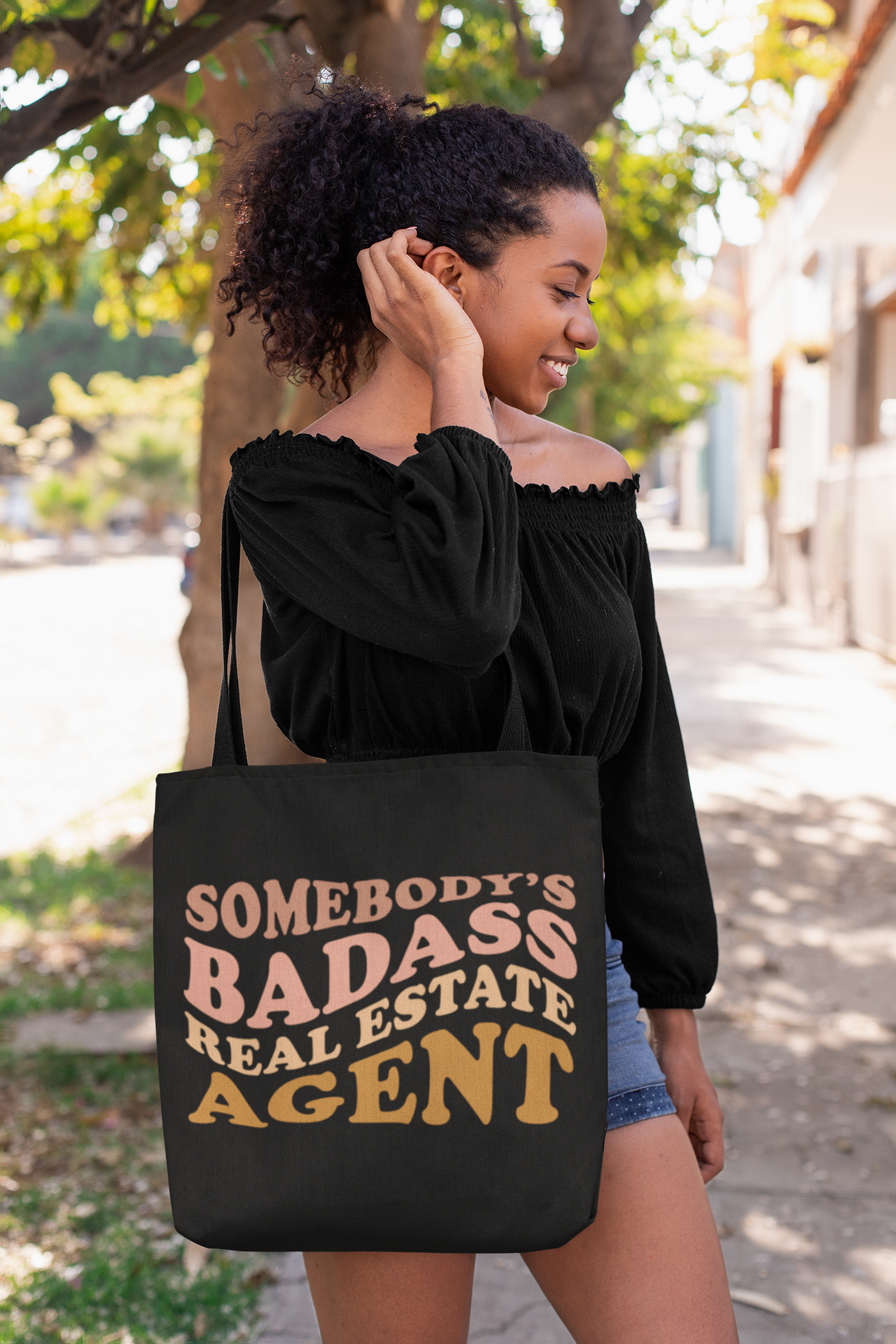 Tote Bag - Badass - Black