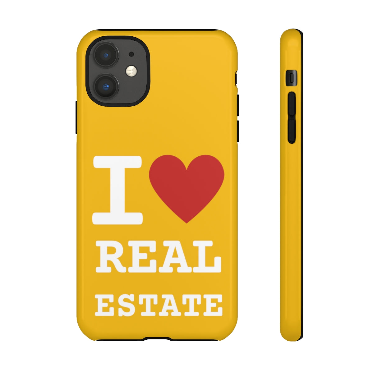 Tough Case - I Heart - Yellow (31 Sizes)