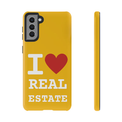 Tough Case - I Heart - Yellow (31 Sizes)