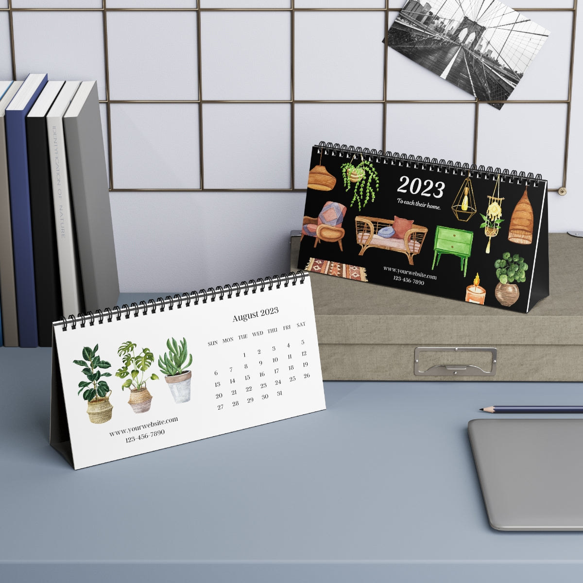 Custom Desk Calendar - Boho Home