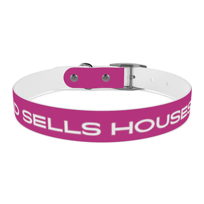 Dog Collar - My Dad Sells Houses - Pink