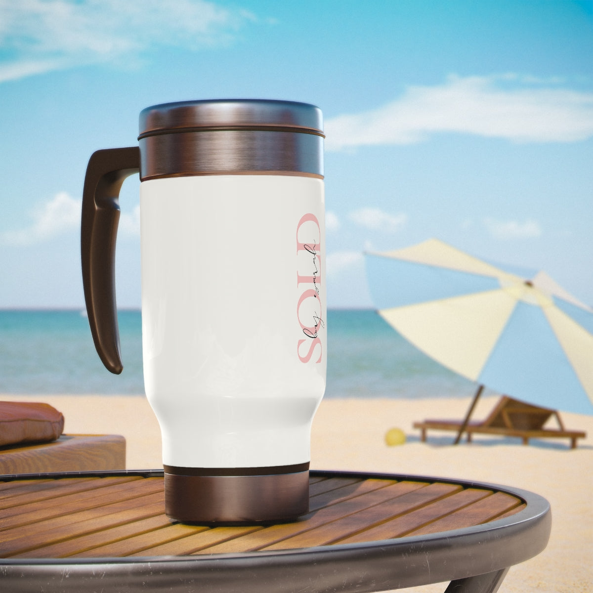 Travel Mug - Sold By (Your Name)