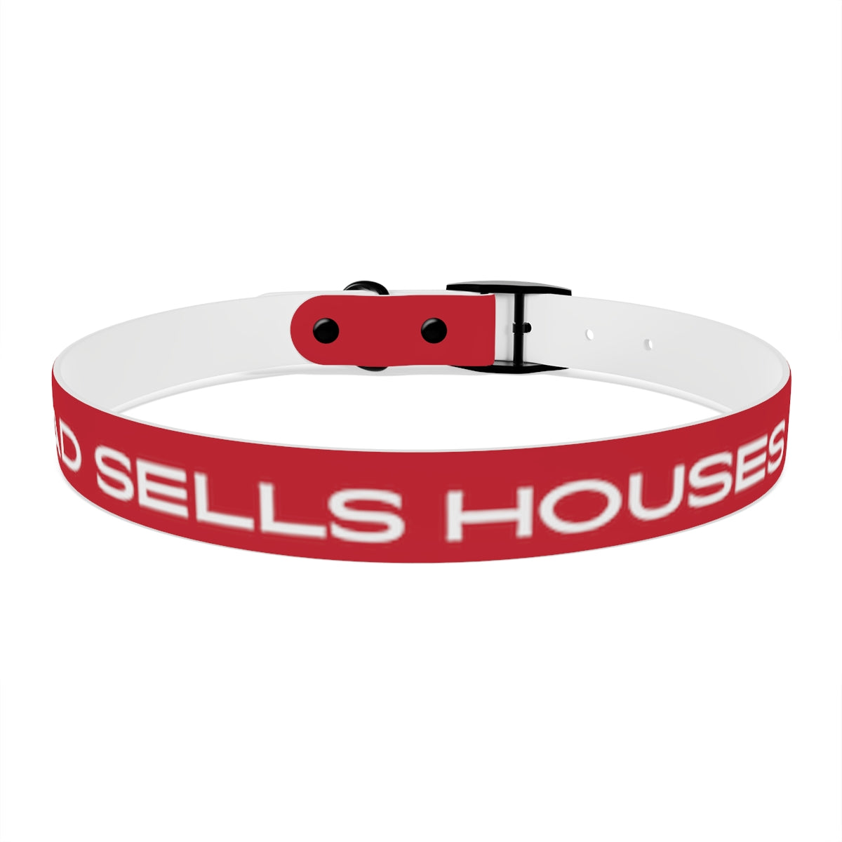 Dog Collar - My Dad Sells Houses - Red