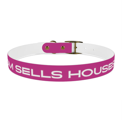 Dog Collar - My Mom Sells Houses - Pink