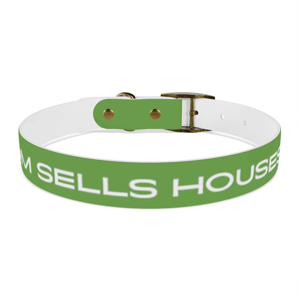 Dog Collar - My Mom Sells Houses - Green