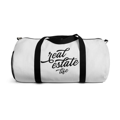 Duffel Bag - Real Estate Life - White