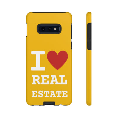 Tough Case - I Heart - Yellow (31 Sizes)