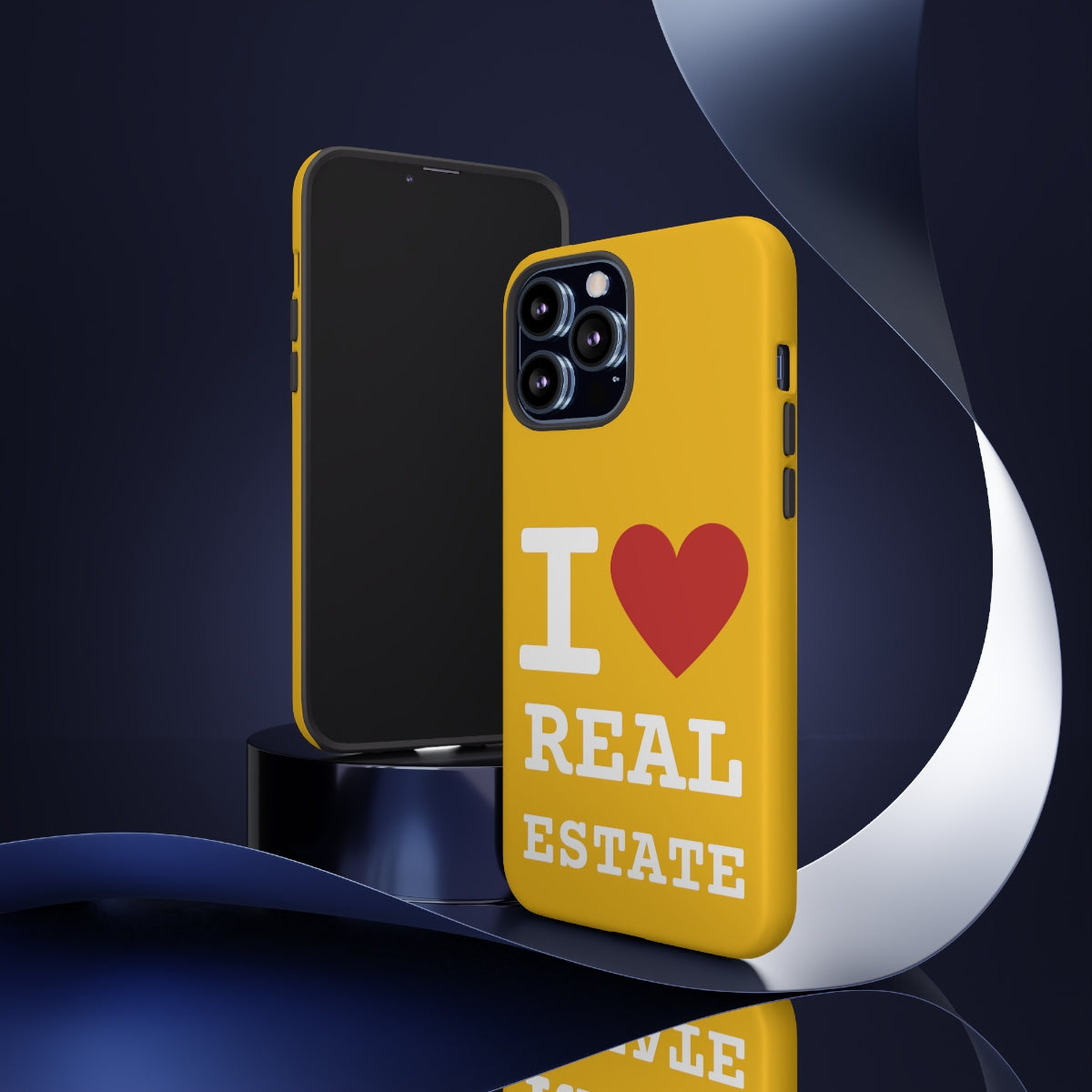 Tough Case - I Heart - Yellow (31 Sizes)