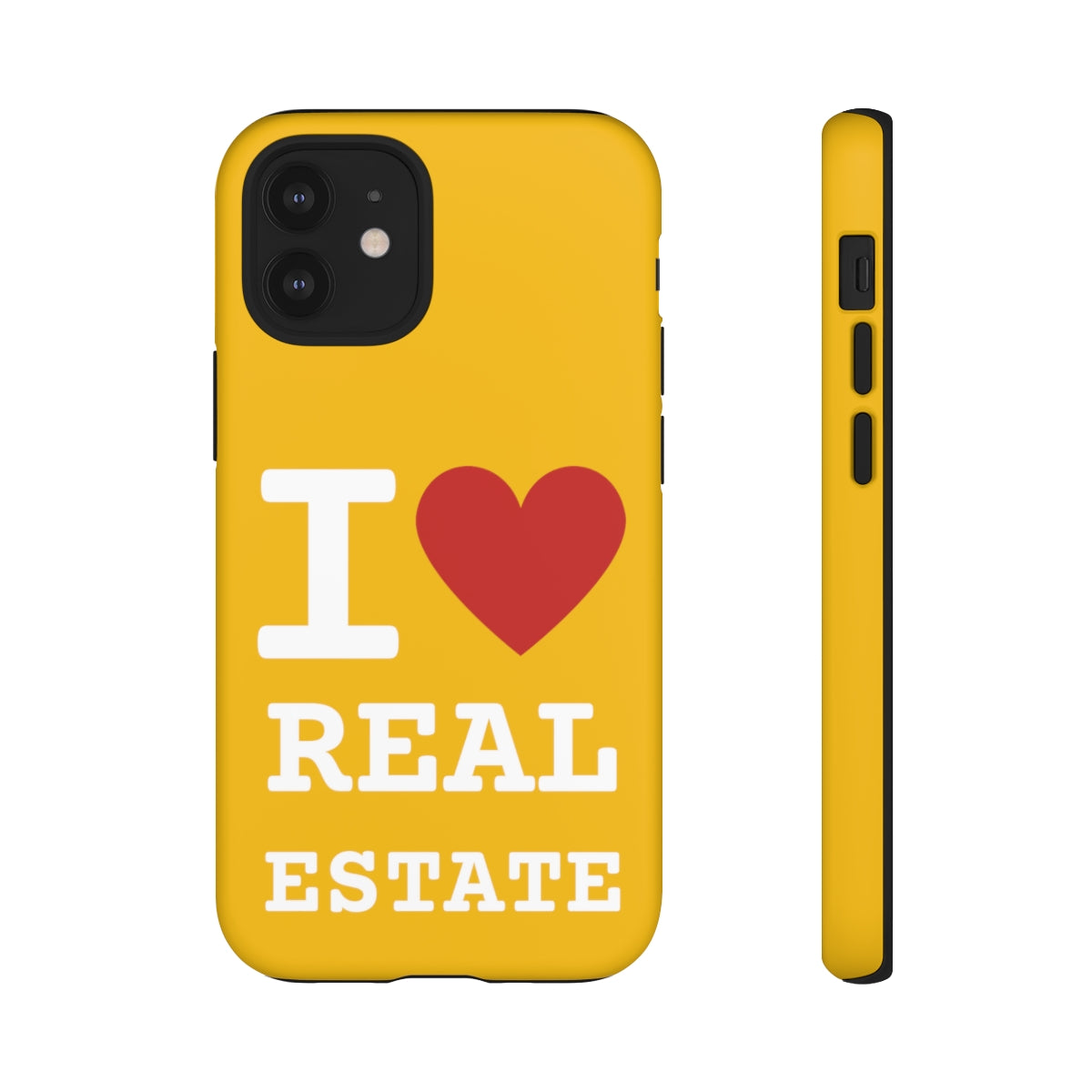 Tough Case - I Heart - Yellow (31 Sizes)