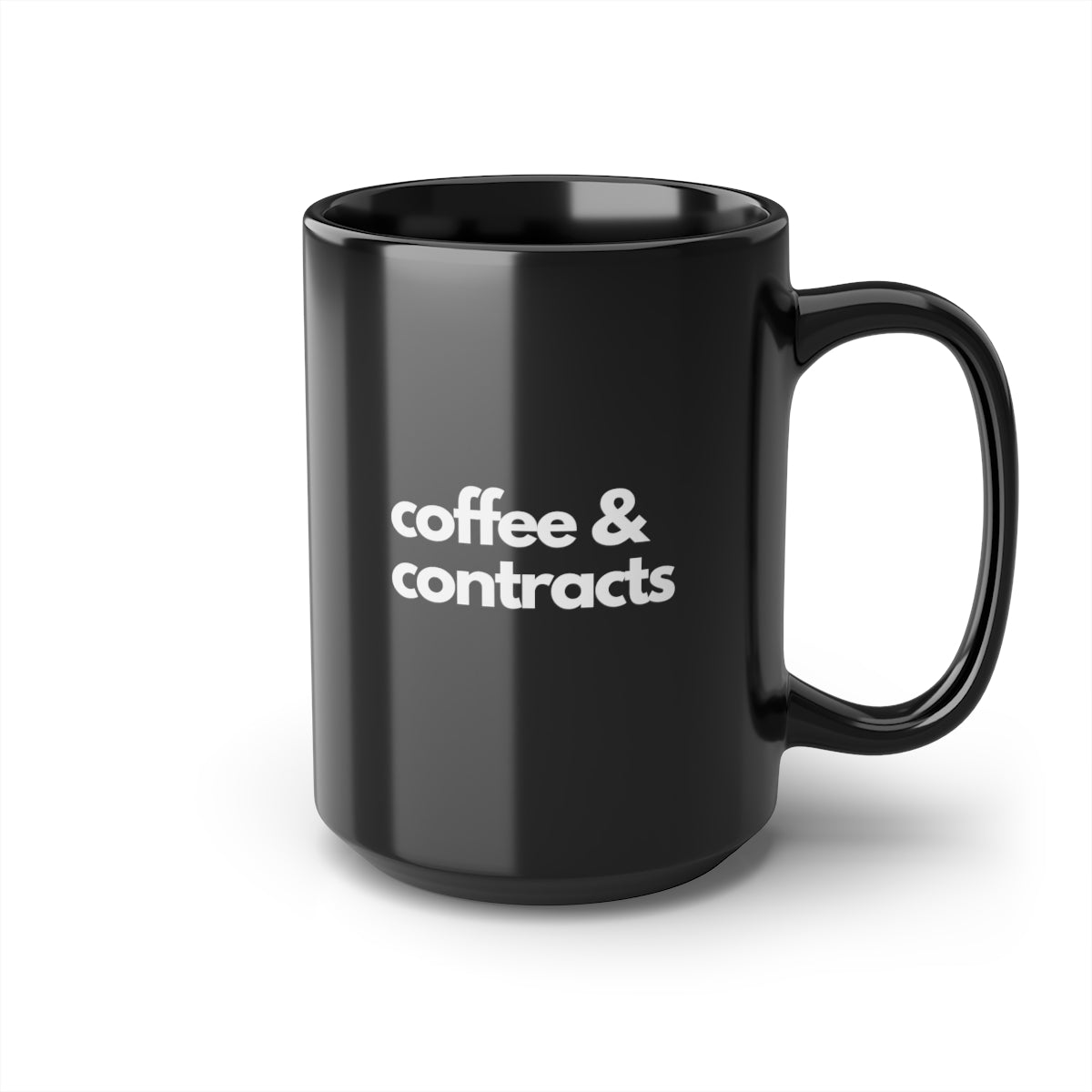 Mug - Coffee & Contracts - Black