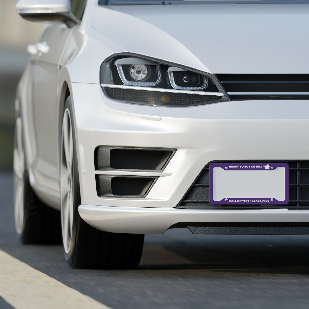 Custom License Plate Frame - Buy/Sell - Purple