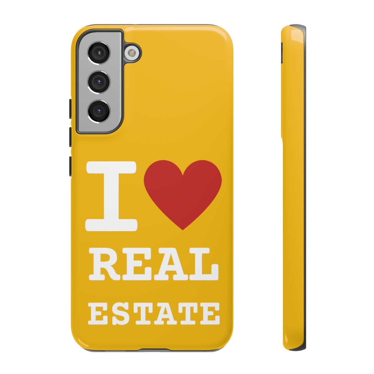 Tough Case - I Heart - Yellow (31 Sizes)