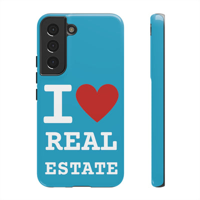 Tough Case - I Heart - Turquoise (31 Sizes)