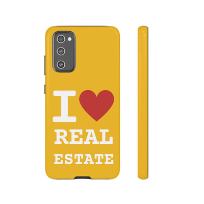 Tough Case - I Heart - Yellow (31 Sizes)