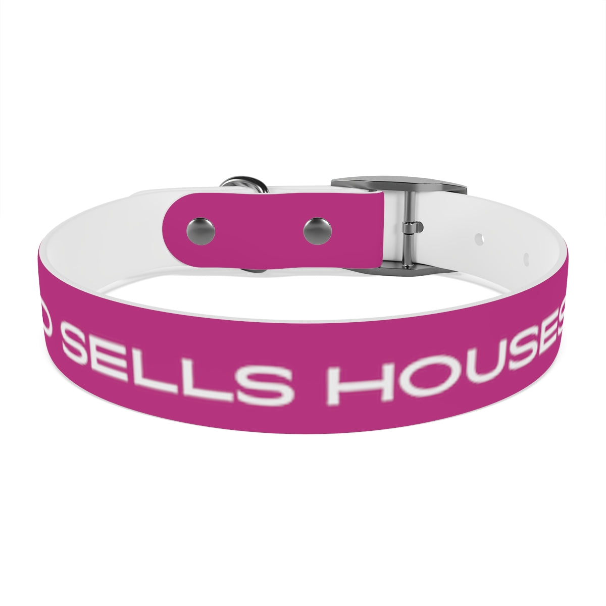 Dog Collar - My Dad Sells Houses - Pink