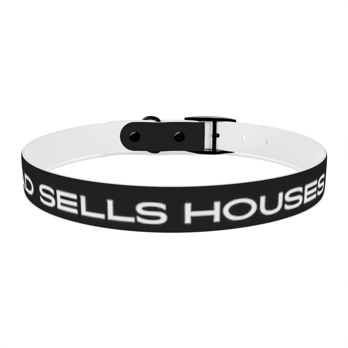 Dog Collar - My Dad Sells Houses - Black