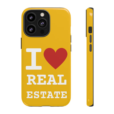 Tough Case - I Heart - Yellow (31 Sizes)