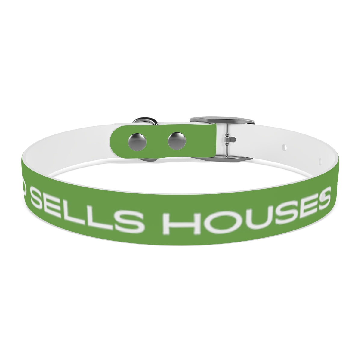 Dog Collar - My Dad Sells Houses - Green