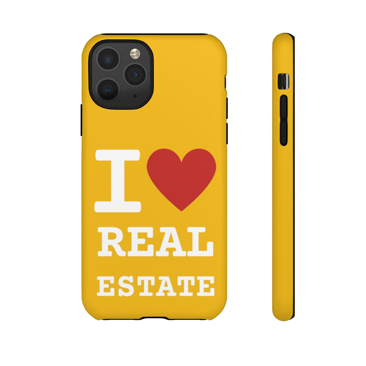 Tough Case - I Heart - Yellow (31 Sizes)