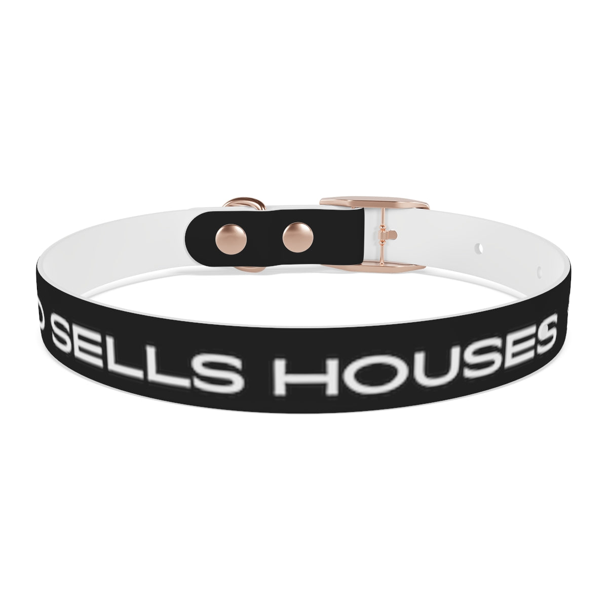 Dog Collar - My Dad Sells Houses - Black