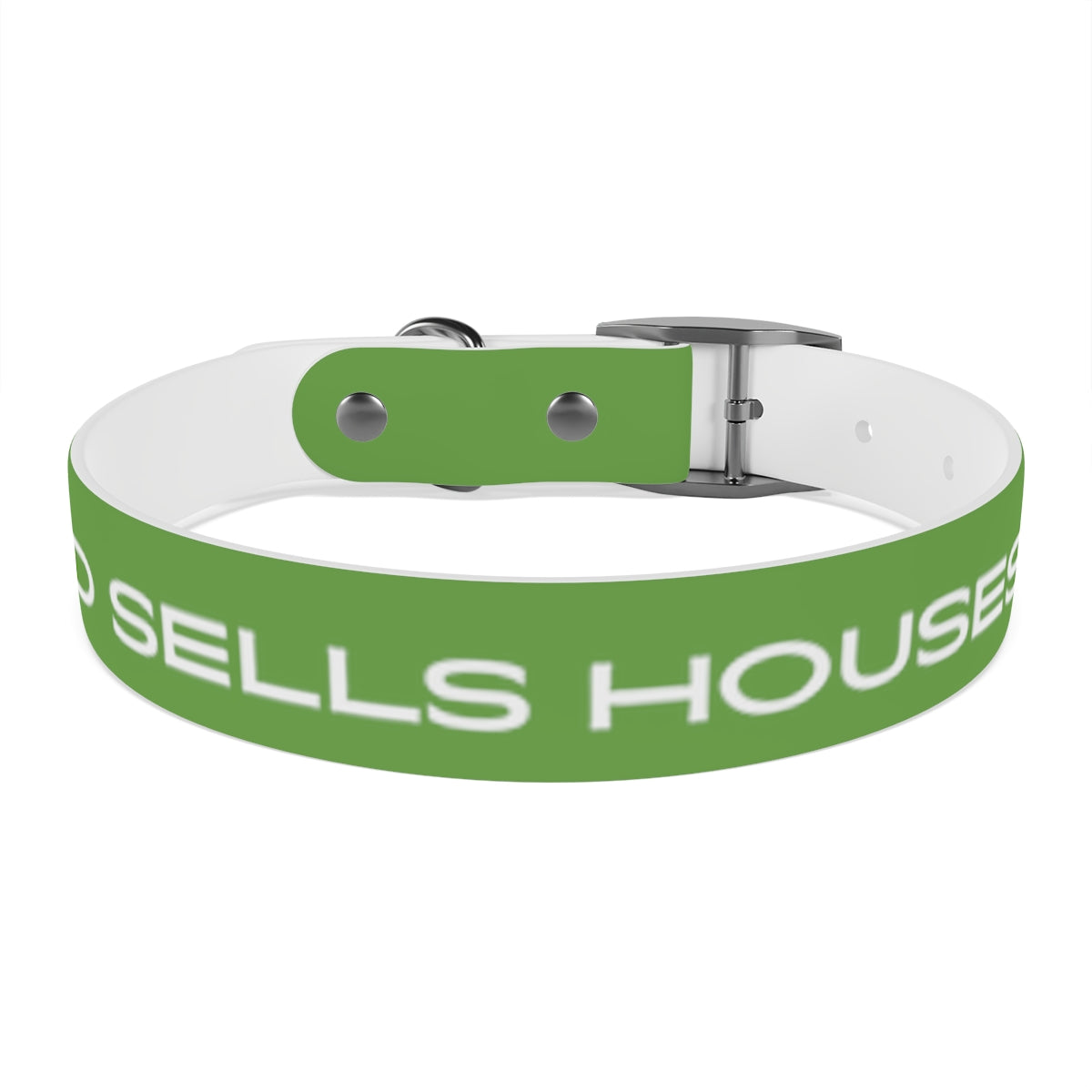 Dog Collar - My Dad Sells Houses - Green