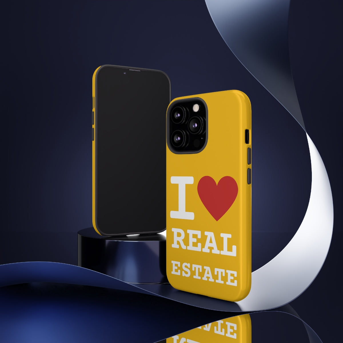 Tough Case - I Heart - Yellow (31 Sizes)