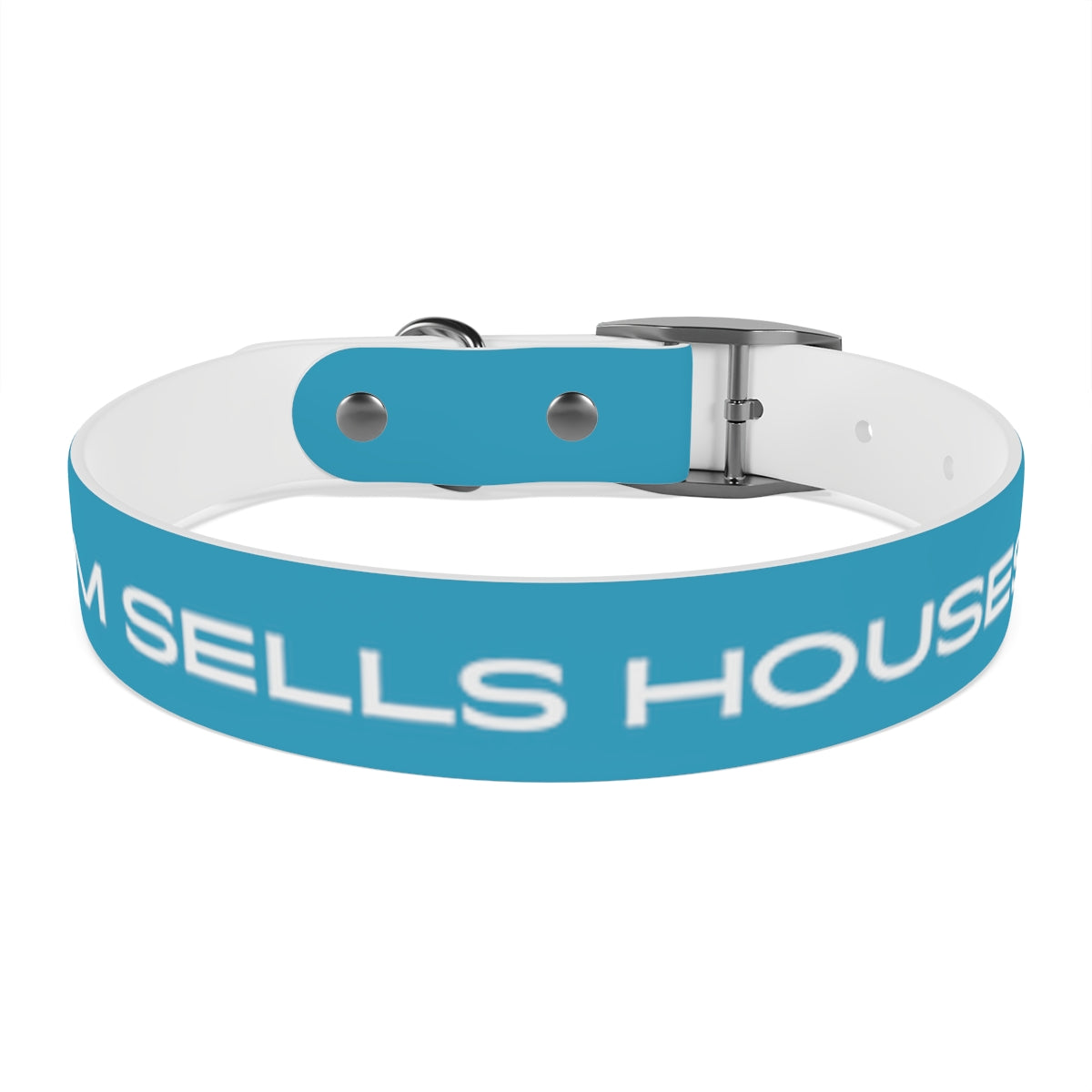 Dog Collar - My Mom Sells Houses - Turquoise