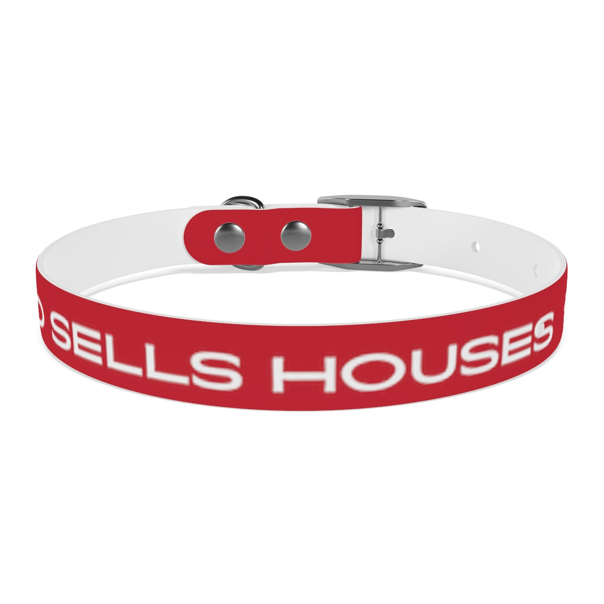 Dog Collar - My Dad Sells Houses - Red