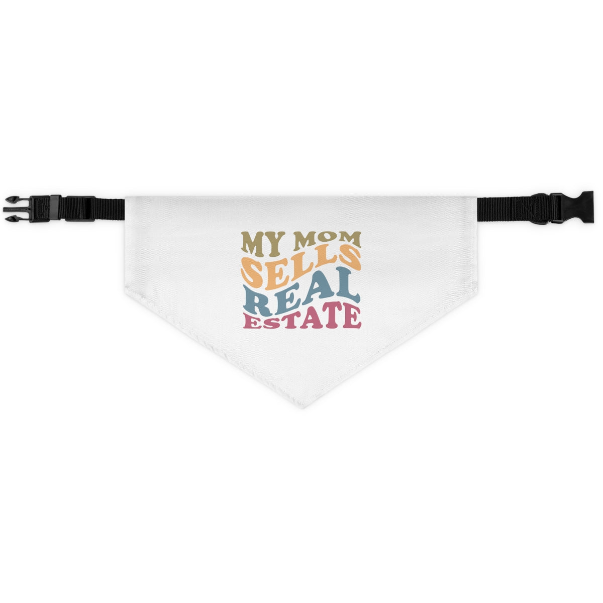 Pet Bandana Collar - My Mom - White