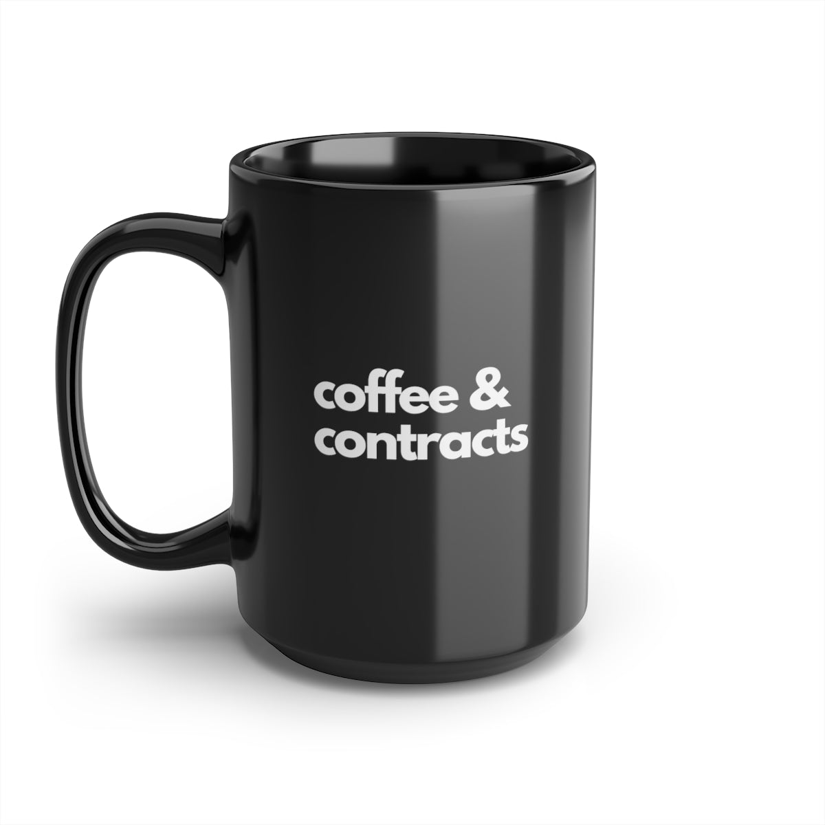 Mug - Coffee & Contracts - Black