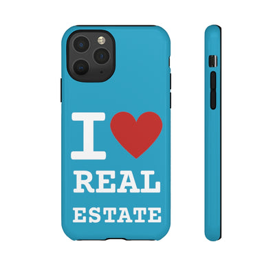 Tough Case - I Heart - Turquoise (31 Sizes)