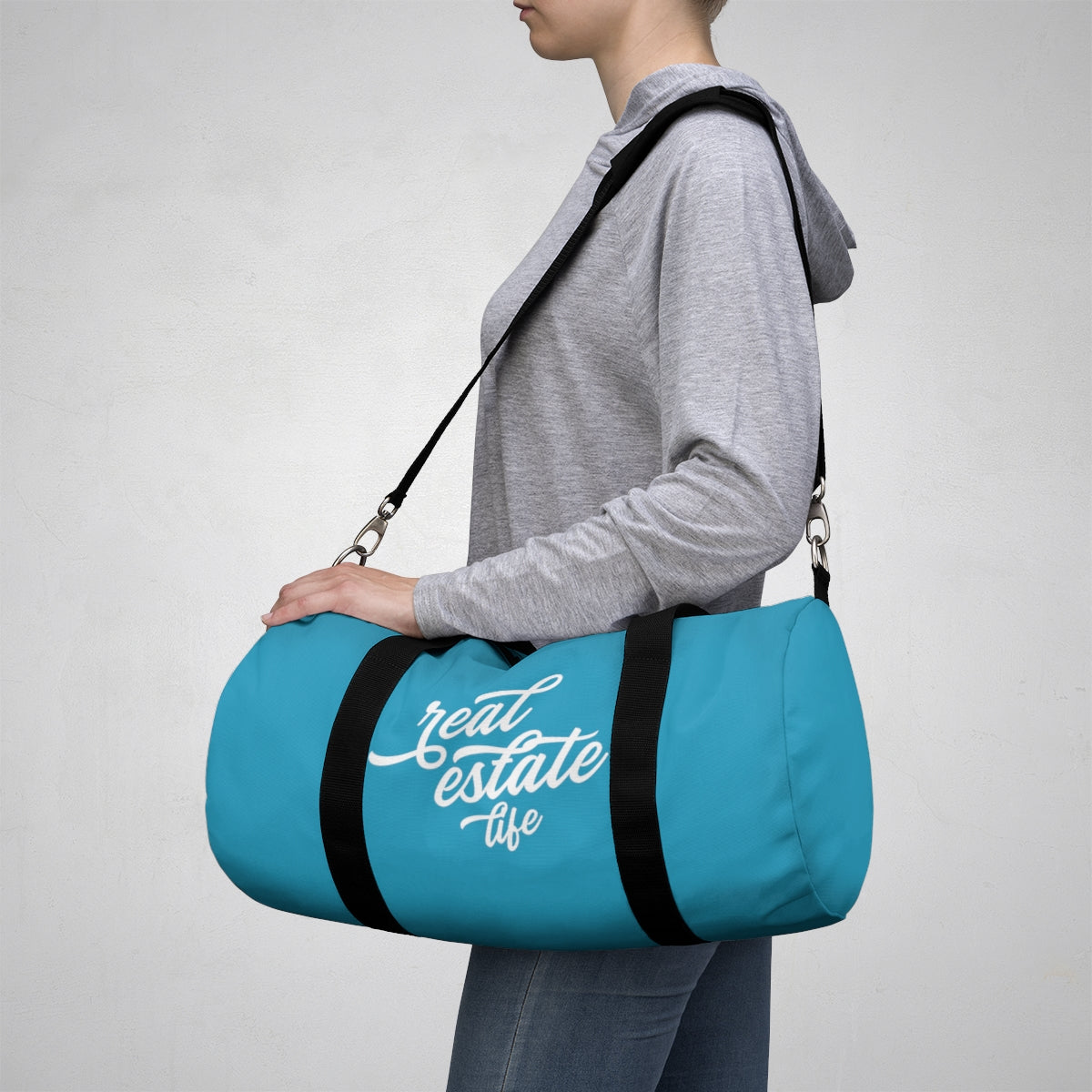 Duffel Bag - Real Estate Life - Turquoise